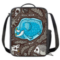 Frozen Mammoth And Fossil Print Crossbody Lunch Bag