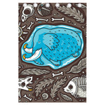 Frozen Mammoth And Fossil Print Curtain