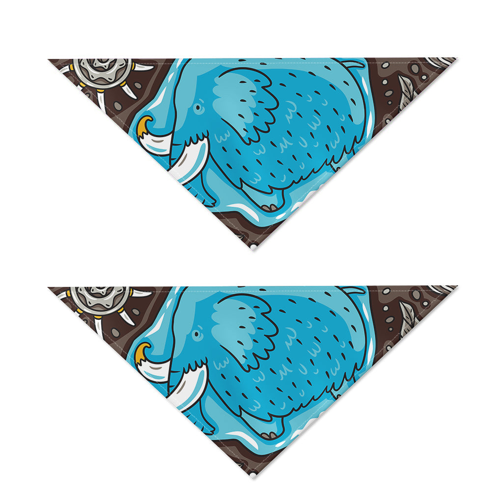 Frozen Mammoth And Fossil Print Dog Bandana