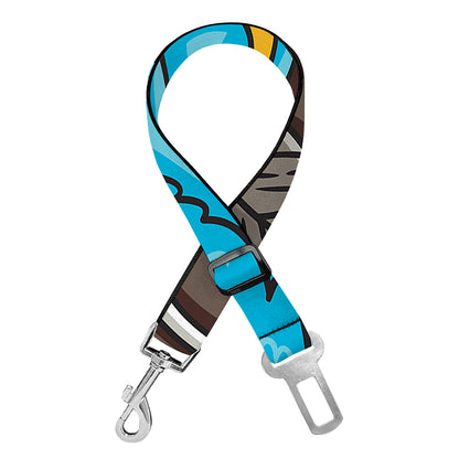 Frozen Mammoth And Fossil Print Dog Seat Belt