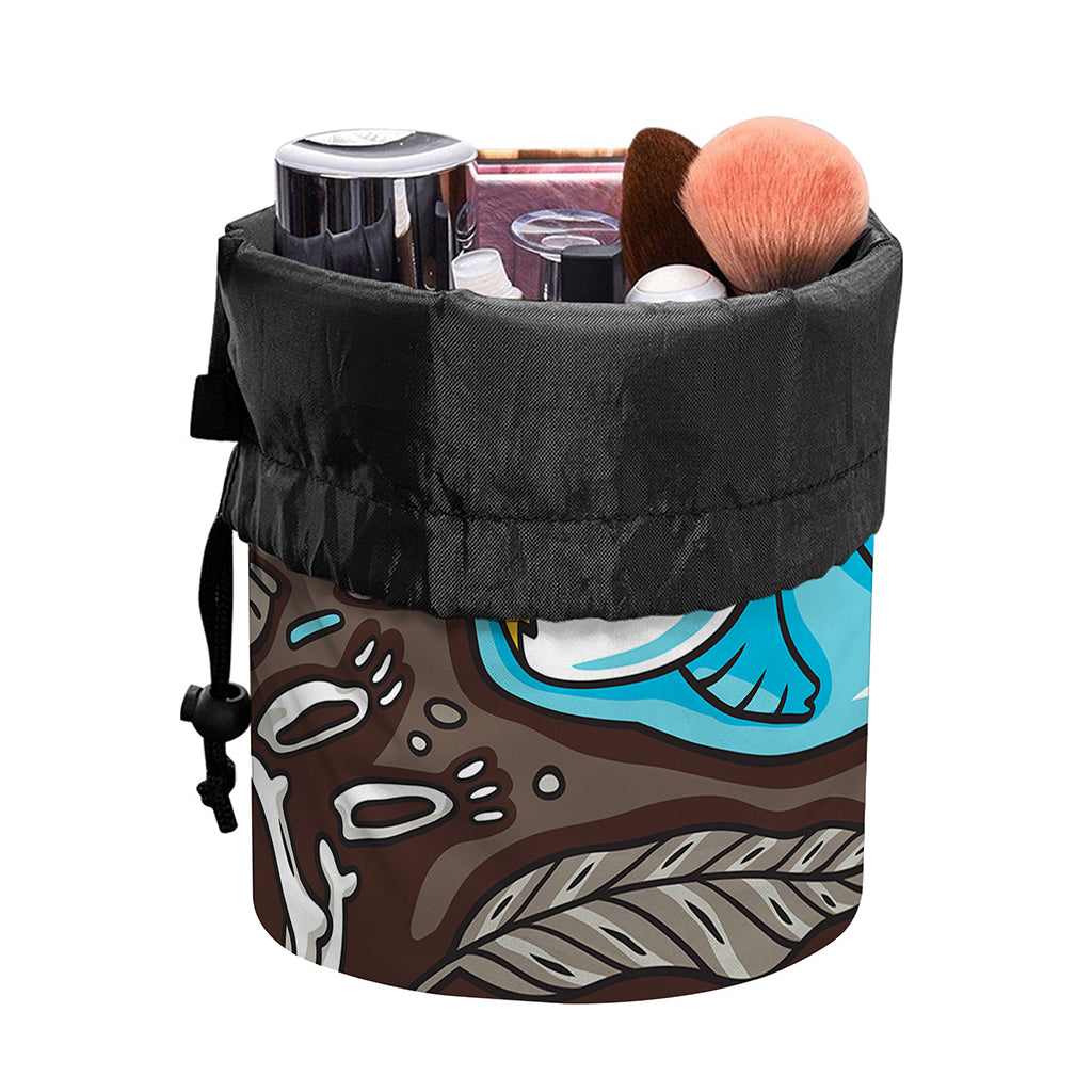Frozen Mammoth And Fossil Print Drawstring Makeup Bag