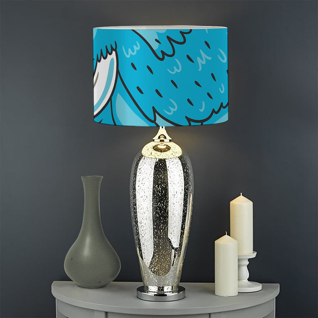 Frozen Mammoth And Fossil Print Drum Lamp Shade