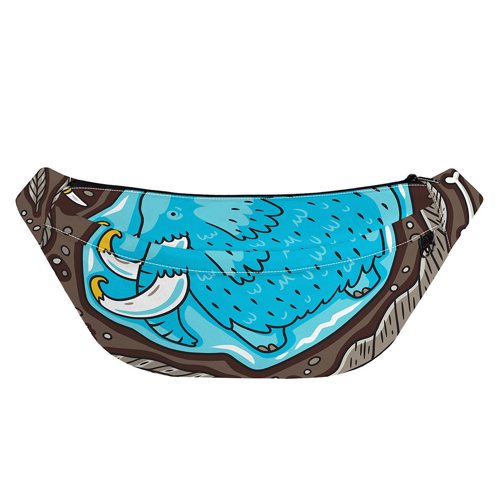 Frozen Mammoth And Fossil Print Fanny Pack