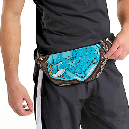 Frozen Mammoth And Fossil Print Fanny Pack
