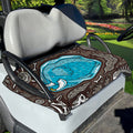 Frozen Mammoth And Fossil Print Golf Cart Seat Cover