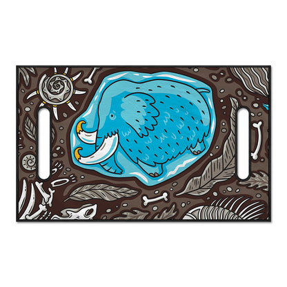 Frozen Mammoth And Fossil Print Golf Cart Seat Cover