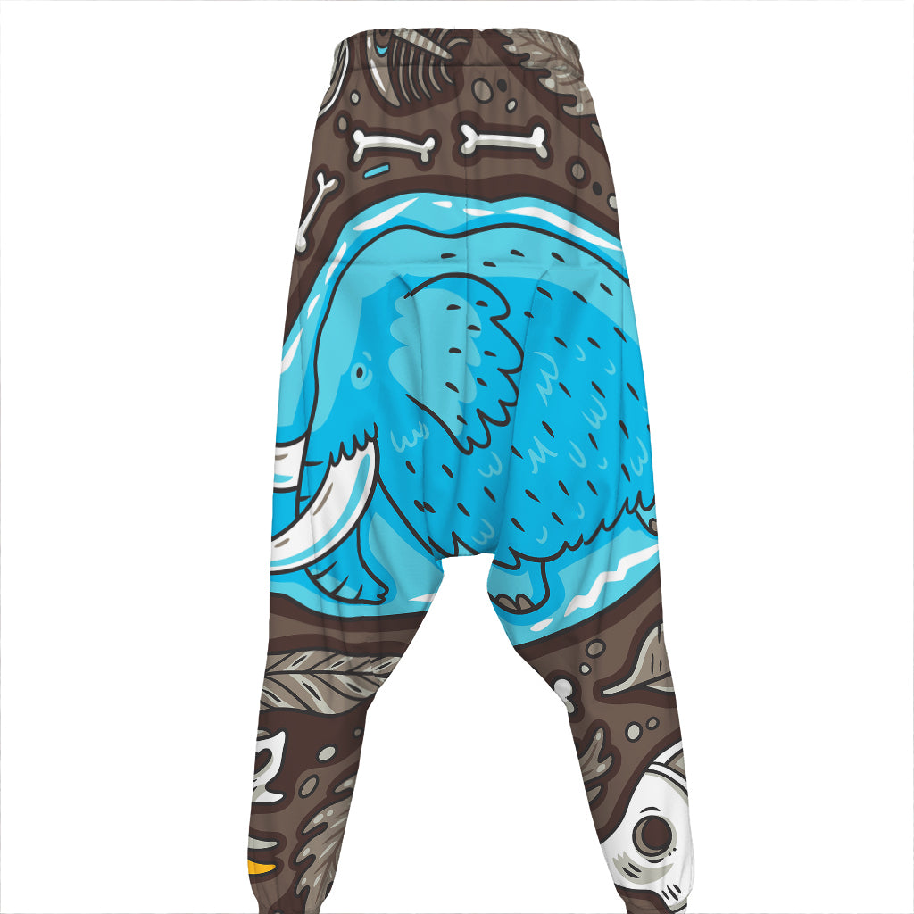 Frozen Mammoth And Fossil Print Hammer Pants