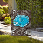 Frozen Mammoth And Fossil Print House Flag