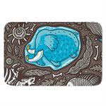 Frozen Mammoth And Fossil Print Indoor Door Mat