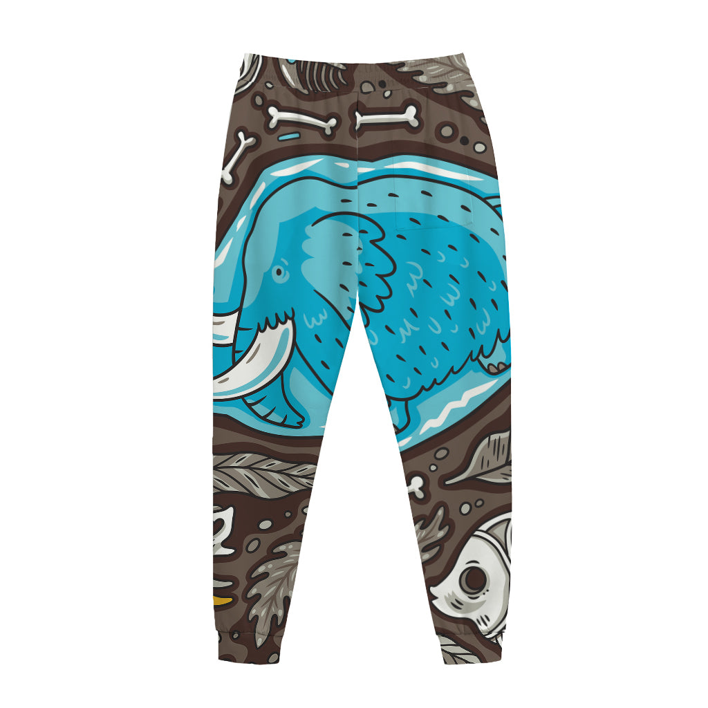 Frozen Mammoth And Fossil Print Jogger Pants