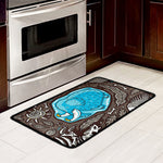 Frozen Mammoth And Fossil Print Kitchen Mat