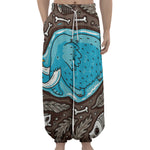 Frozen Mammoth And Fossil Print Lantern Pants