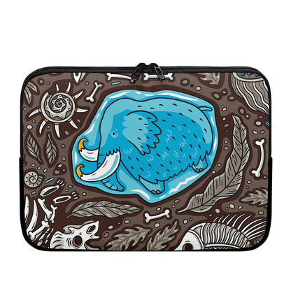 Frozen Mammoth And Fossil Print Laptop Sleeve