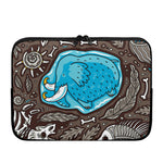 Frozen Mammoth And Fossil Print Laptop Sleeve