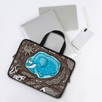 Frozen Mammoth And Fossil Print Laptop Sleeve With Handle
