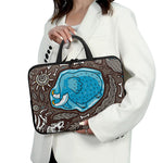 Frozen Mammoth And Fossil Print Laptop Sleeve With Handle