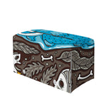 Frozen Mammoth And Fossil Print Leather Tissue Box Cover