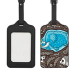 Frozen Mammoth And Fossil Print Luggage Tag