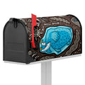 Frozen Mammoth And Fossil Print Mailbox Cover