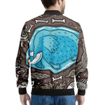 Frozen Mammoth And Fossil Print Men's Bomber Jacket