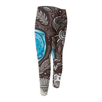 Frozen Mammoth And Fossil Print Men's Compression Pants