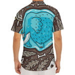 Frozen Mammoth And Fossil Print Men's Deep V-Neck Shirt