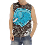 Frozen Mammoth And Fossil Print Men's Fitness Tank Top