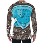 Frozen Mammoth And Fossil Print Men's Long Sleeve T-Shirt