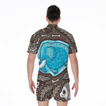 Frozen Mammoth And Fossil Print Men's Rompers