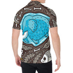 Frozen Mammoth And Fossil Print Men's Shirt