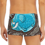 Frozen Mammoth And Fossil Print Men's Short Boxer Briefs