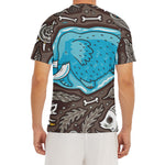 Frozen Mammoth And Fossil Print Men's Short Sleeve Rash Guard