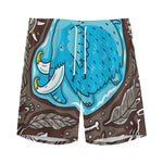 Frozen Mammoth And Fossil Print Men's Sports Shorts