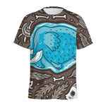 Frozen Mammoth And Fossil Print Men's Sports T-Shirt
