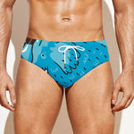 Frozen Mammoth And Fossil Print Men's Swim Briefs