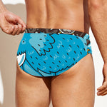 Frozen Mammoth And Fossil Print Men's Swim Briefs