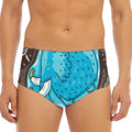 Frozen Mammoth And Fossil Print Men's Triangle Swim Briefs