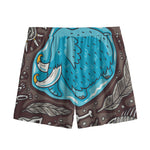 Frozen Mammoth And Fossil Print Mesh Shorts