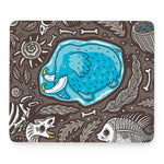 Frozen Mammoth And Fossil Print Mouse Pad