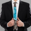 Frozen Mammoth And Fossil Print Necktie