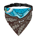 Frozen Mammoth And Fossil Print Over The Collar Dog Bandana