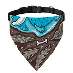 Frozen Mammoth And Fossil Print Over The Collar Dog Bandana