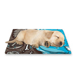 Frozen Mammoth And Fossil Print Pet Cooling Mat Cover
