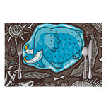 Frozen Mammoth And Fossil Print Placemat