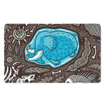 Frozen Mammoth And Fossil Print Polyester Doormat