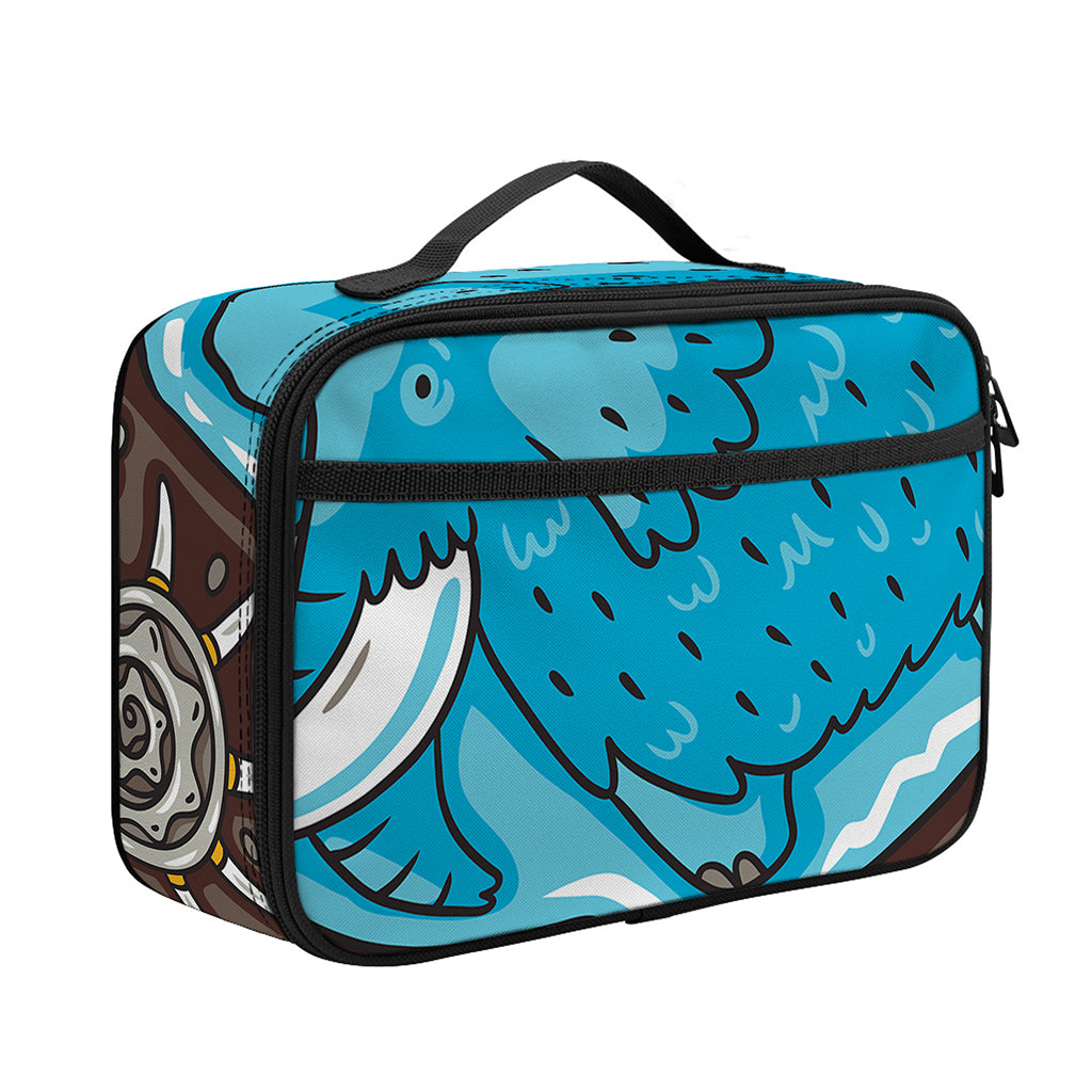 Frozen Mammoth And Fossil Print Portable Lunch Bag