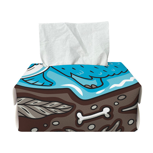 Frozen Mammoth And Fossil Print Rectangle Tissue Box Cover