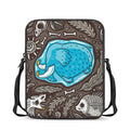 Frozen Mammoth And Fossil Print Rectangular Crossbody Bag