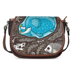 Frozen Mammoth And Fossil Print Saddle Bag