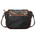 Frozen Mammoth And Fossil Print Saddle Bag